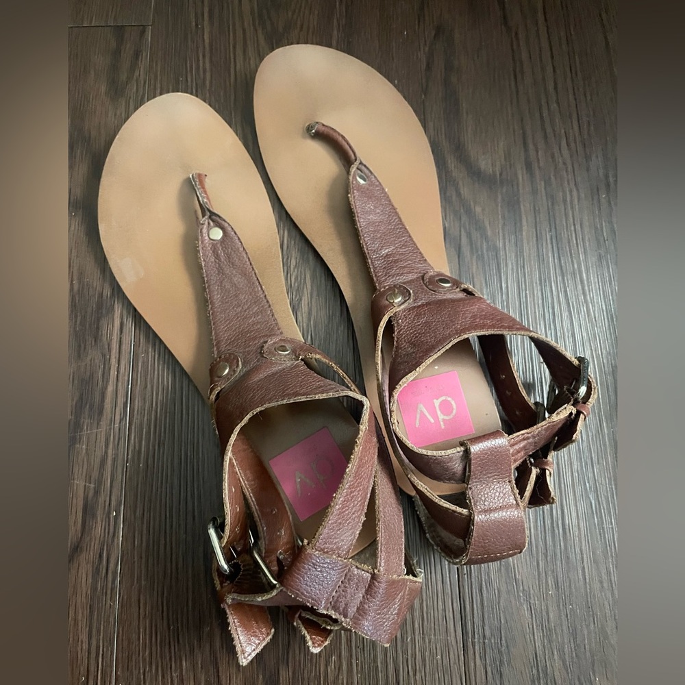 Dolce Vita brown leather sandals 7.5